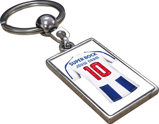 FC Porto Shirt met Jouw Naam - Gepersonaliseerde Sleutelhanger met Jouw Naam en Nummer - Cadeau - Verjaardag - Kerst - Kado - Valentijn - Gepersonaliseerd Cadeau - Voetbal cadeau geven