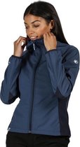 Regatta - Arec II Hooded Dames Stretch Softshell Jacket- Denim/Navy - Maat 40
