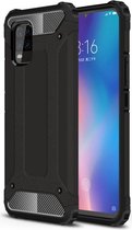 Hoesje Geschikt voor Xiaomi Mi 10 Lite | Shock Proof | Hybride Back Cover | Beschermhoes | Schokbestendig | Extra bescherming | Zwart