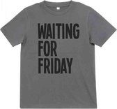 Urban Classics Kinder Tshirt -Kids 158- Waiting For Friday Grijs
