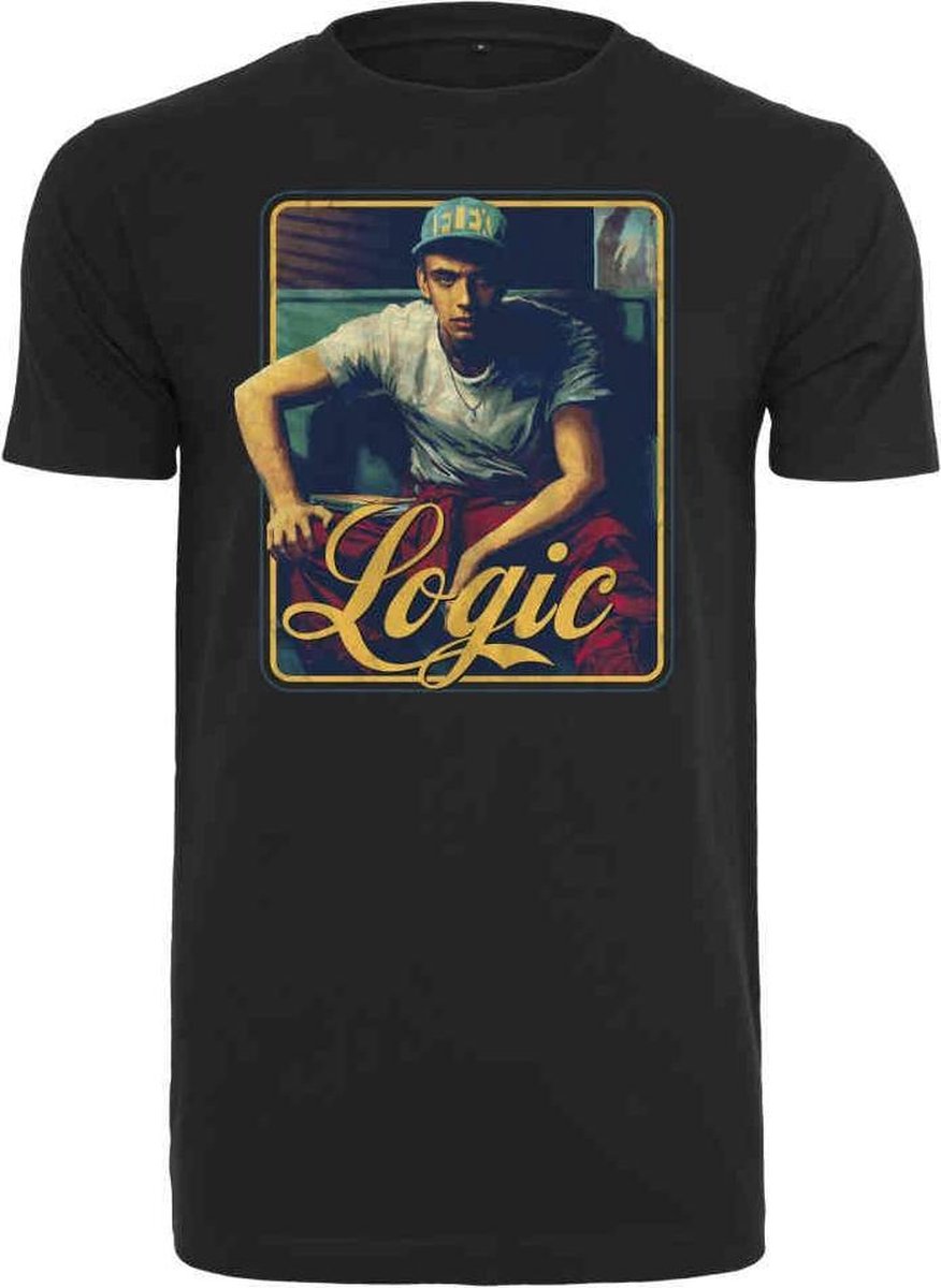 Urban Classics Bobby Tarantino Logic Tarantino Pose Heren T-shirt S Zwart