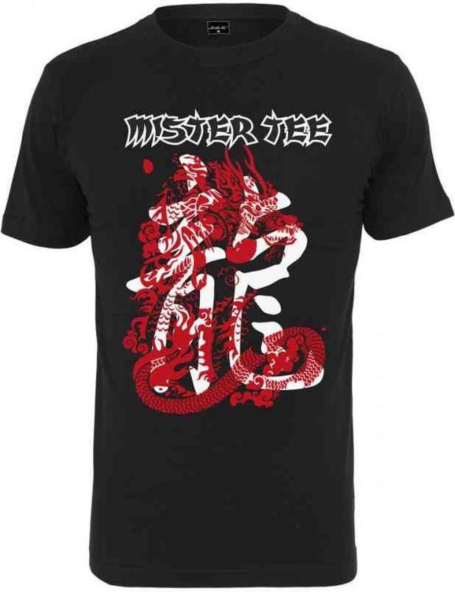 Urban Classics Heren Tshirt -S- Mister Tee Dragon Zwart