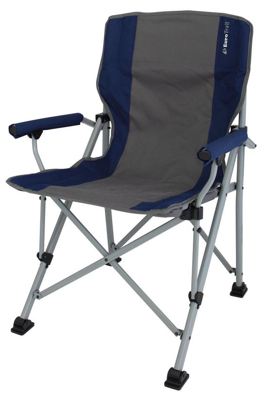 Chaise De Camping/plage Eurotrail Acapulco - Royal Blue, état Fonctionnel (retour Produit)