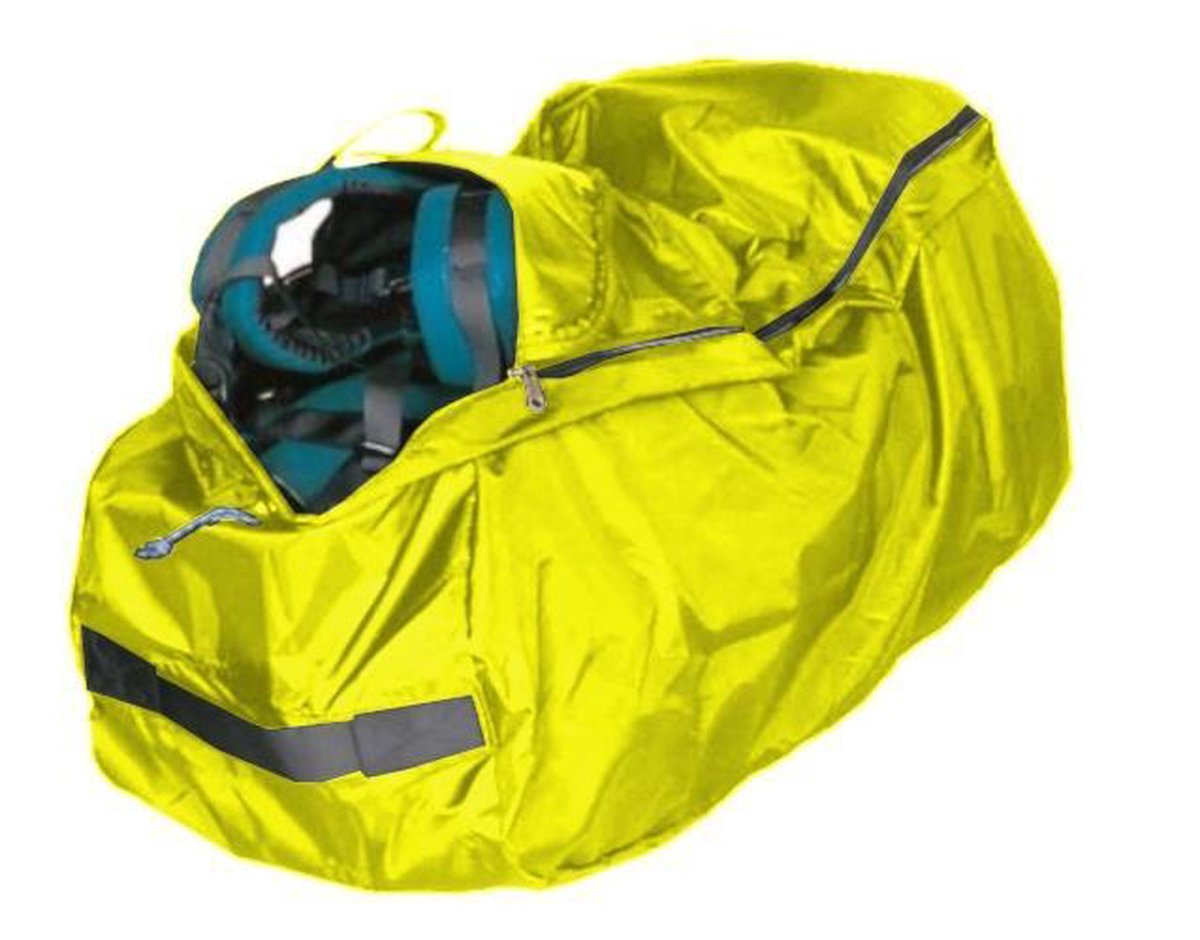 Regenhoes/flightbag voor backpack - 55-80 liter - geel | bol.com