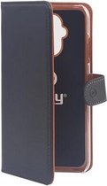 Celly - Huawei Mate 20 Lite - Wally Bookcase Black - Openklap Hoesje Huawei Mate 20 - Huawei Case Black