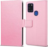 Book Wallet hoesje voor Samsung Galaxy A21s - roze