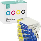Sinji Inktcartridge voor Epson T0555 - Zwart & Kleur - Multipack -  Hoge capaciteit