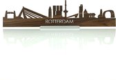 Standing Skyline Rotterdam Notenhout - 60 cm - Woondecoratie design - Decoratie om neer te zetten - WoodWideCities