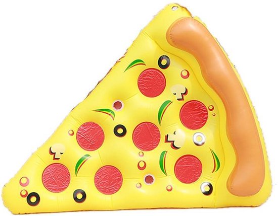 Amuseren lied plein Opblaasbare Pizza Luchtbed voor in het zwembad - Inflatable Pizza Bed -  180cm x 150cm | bol.com
