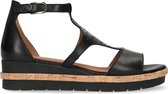 No Stress Dames Sandalen met sleehak - Zwart - Maat 36