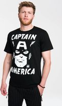 Marvel - Captain America - Portrait - Easyfit - black - Original licensed product