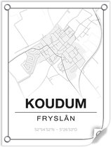 Tuinposter KOUDUM (Fryslân) - 60x80cm