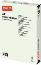 Staples Papier, A4, 80 g/m², Lichtgroen (pak 500 vel)