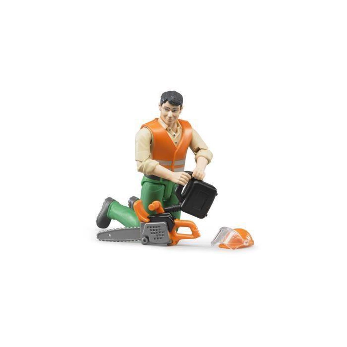 Bruder Bworld Houthakker: speelfiguur met accessoires thumbnail 3