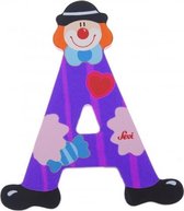 Sevi Letter A Clown Junior 10 Cm Hout Paars