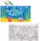 Baker Ross Inkleurbare Zeedieren Etuis (4 stuks) Knutselspullen en Knutselsets voor Kinderen