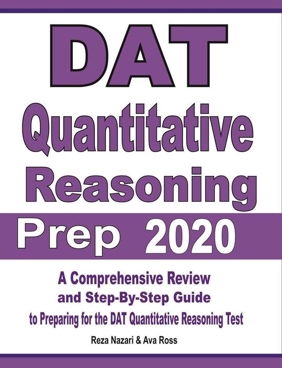 DAT Quantitative Reasoning Prep 2020 - cover