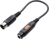 SpeaKa Professional SP-7870312 DIN-aansluiting / Jackplug Audio Adapter [1x DIN-stekker 5-polig - 1x Jackplug female 6,