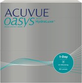 -2,50 - ACUVUE® OASYS 1-Day WITH HYDRALUXE - Pack de 90 - Lentilles quotidiennes - BC 9.00 - Lentilles de contact