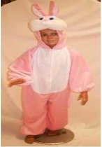 Dierenkostuum Konijn Roze Maat 104