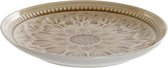 Platt tallrik DKD Home Decor Crème Keramiek Mandala (21 x 21 x 3 cm)