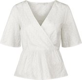 Pieces T-shirt Pclupin 2/4 Top Bc 17112649 Cloud Dancer Dames Maat - M