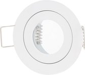 Ligne LED Spot encastré - Rond - Étanche IP44 - Raccord MR11 - Ø 55 mm - Blanc mat