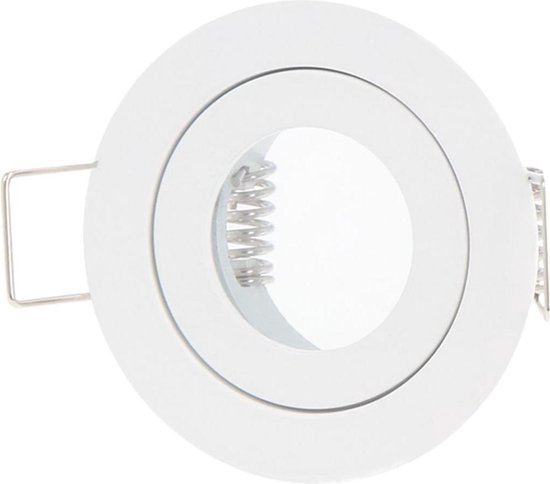 LED line Inbouwspot - Rond - Waterdicht IP44 - MR11 Fitting - Ø 55 mm - Mat Wit