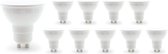 Voordeelpak 10 stuks - GU10 LED spots - 2,8W vervangt 30W - 2700K warm wit licht