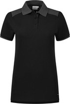 Santino Tivoli 2color Dames Polo-shirt (210g/m2) - Zwart | Grijs - S