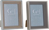 Fotolijsten DKD Home Decor Kristal Hout MDF Cottage (2 pcs) (13.5 x 4 x 18.5 cm)
