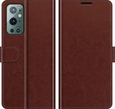 OnePlus 9 Pro Hoesje - Mobigear - Wallet Serie - Kunstlederen Bookcase - Bruin - Hoesje Geschikt Voor OnePlus 9 Pro