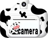 Multifunctionele melkkoe WiFi-printcamera met 2,4 inch scherm voor kinderen (zwart)