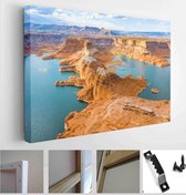 Itsallcanvas - Schilderij - Lake Powell National Park Landscape Photos Art Horizontal Horizontal - Multicolor - 60 X 80 Cm