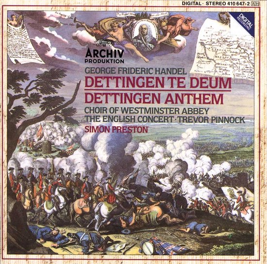 The English Concert, Simon Preston, The Choir Of Westminster - Händel: Dettingen Te Deum; Dettingen Anthem (CD)