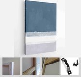 Set of Abstract Hand Painted Illustrations for Postcard, Social Media Banner, Brochure Cover Design or Wall Decoration Background - Modern Art Canvas - Vertical - 1881200350 - 80*6