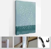 Set of Abstract Hand Painted Illustrations for Postcard, Social Media Banner, Brochure Cover Design or Wall Decoration Background - Modern Art Canvas - Vertical - 1883932840 - 40-3
