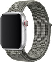 Shop4 - Bandje voor Apple Watch 7 45mm - Nylon Grijs