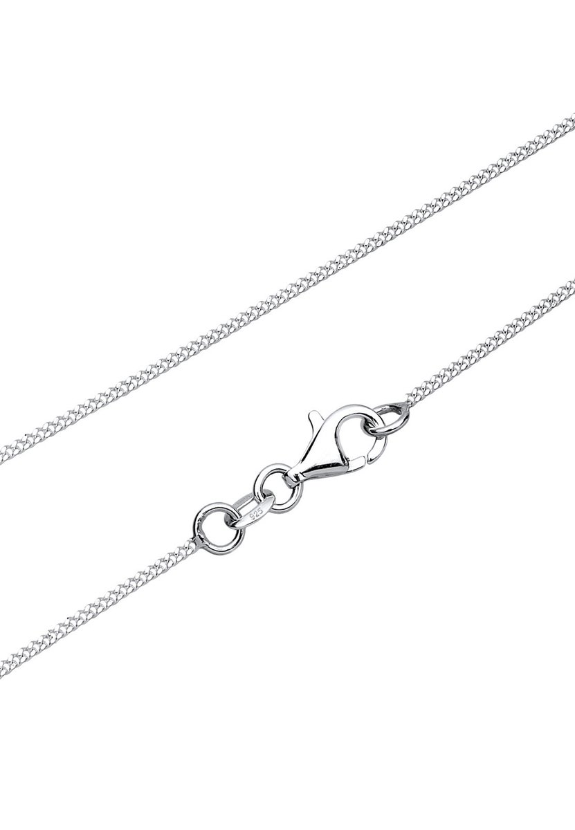 Elli - Halsketting - Dames Geo cirkel hanger met kristallen in 925 sterling zilver - Dames