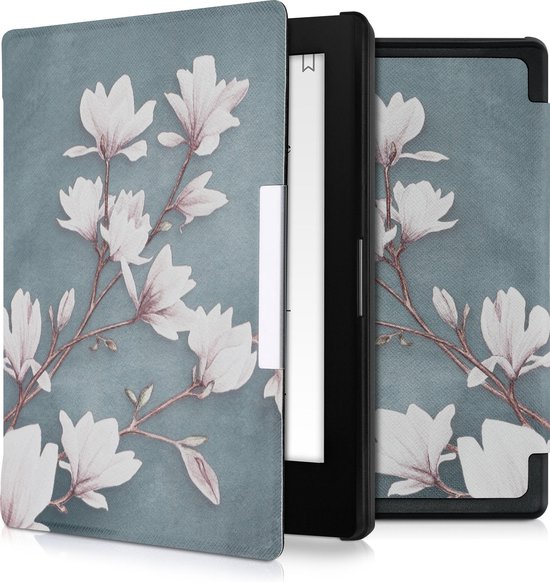kwmobile hoes voor Kobo Aura Edition 1 - Case voor e-reader in taupe / wit  /... | bol.com