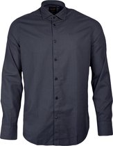 PME Legend - Heren Overhemden Kent Collar Slim Fit - Blauw - Maat 3XL