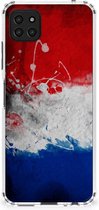 Telefoon Hoesje Geschikt voor Samsung Galaxy A22 5G Leuk Hoesje met transparante rand Nederlandse Vlag