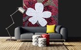 Dimex Red Mosaic Vlies Fotobehang 225x250cm 3-banen