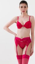 Tess 4-Delige Lingerie set. - Maat 75B - Rood