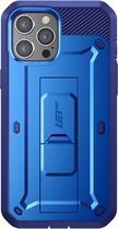Supcase 360 Backcase hoesje met screenprotector iPhone 12 Pro en 12 - Kobaltblauw