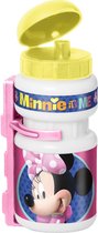 Disney Bidon Minnie Mouse Meisjes 375 Ml Wit/roze 3-delig