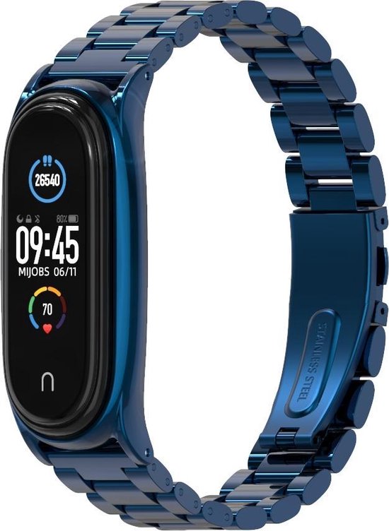 By Qubix Metalen schakelarmband voor Geschikt voor Xiaomi Mi