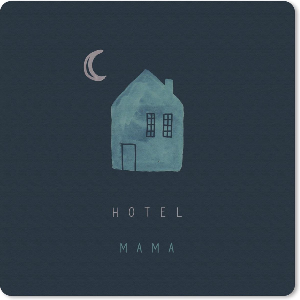 Muismat 30x30 cm - Mousepad Spreuken - Quotes - Hotel mama - Moeder - Muismatten