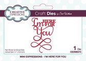 Creative Expressions Stans - 'I'm Here For You' - 4,7cm x 6,8cm