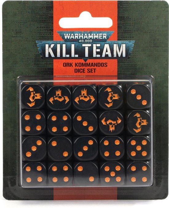 Afbeelding van het spel Kill Team: Ork Kommandos Dice Set